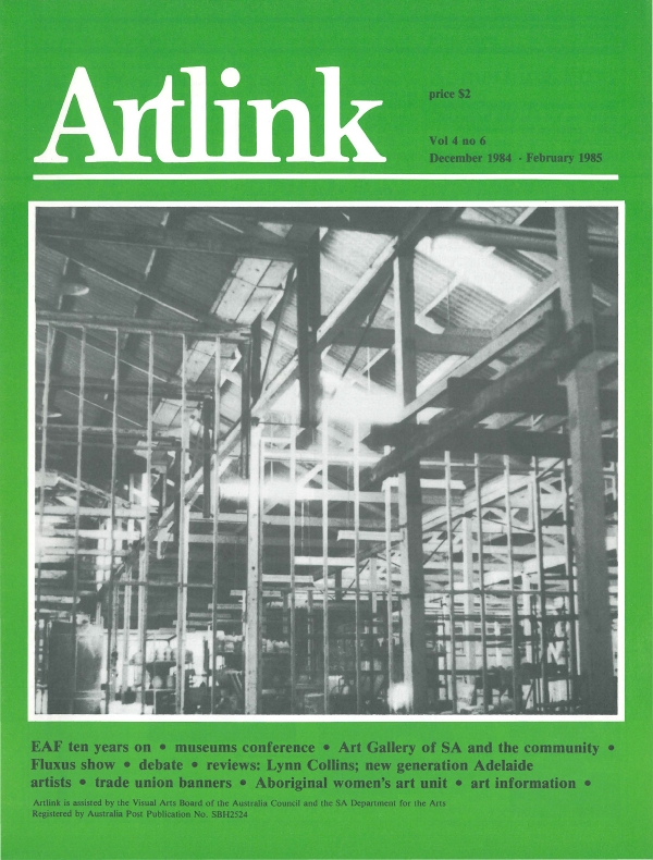 Issue 4:6 | December 1984 | Artlink 4:6